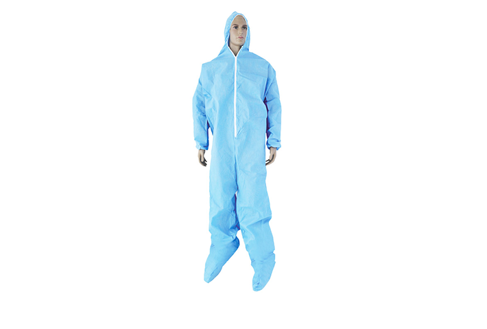 SMS COVERALL WITH HOOD AND WITH BOOTS